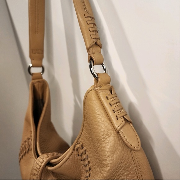 Ralph Lauren Indian Cove Soft Genuine Pebbled Leather Large Hobo/Shoulder Bag - Picture 8 of 15